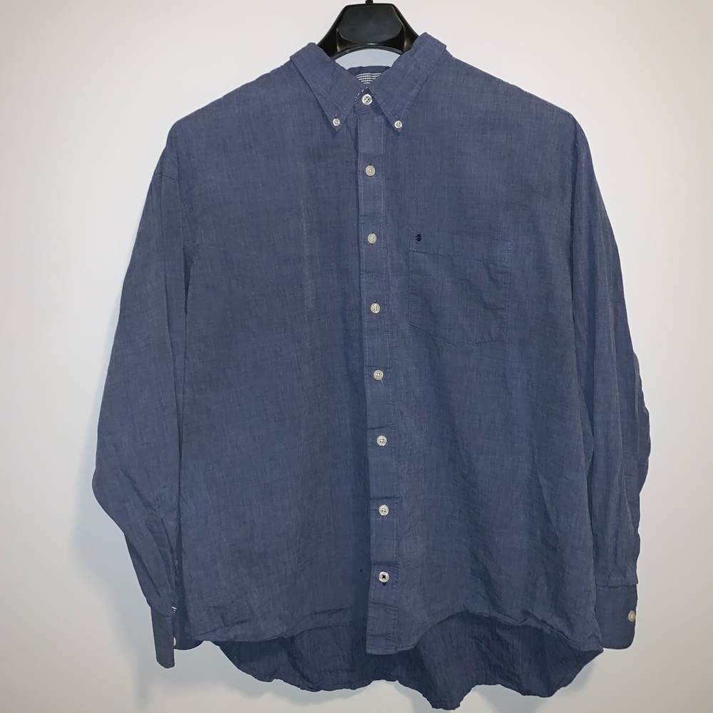 Izod blue long-sleeve button down. 3XL